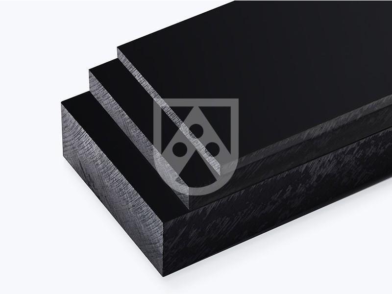 POM C - polyacetal, črna plošča, debelina 80 mm